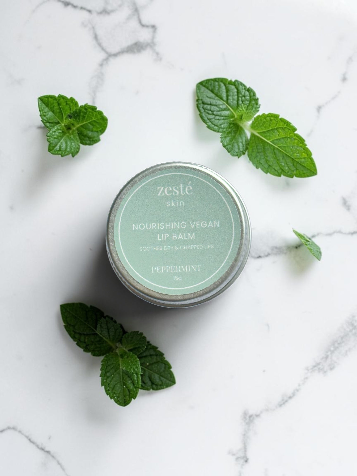 Vegan Lip Balm - Mandarin/Peppermint 15g