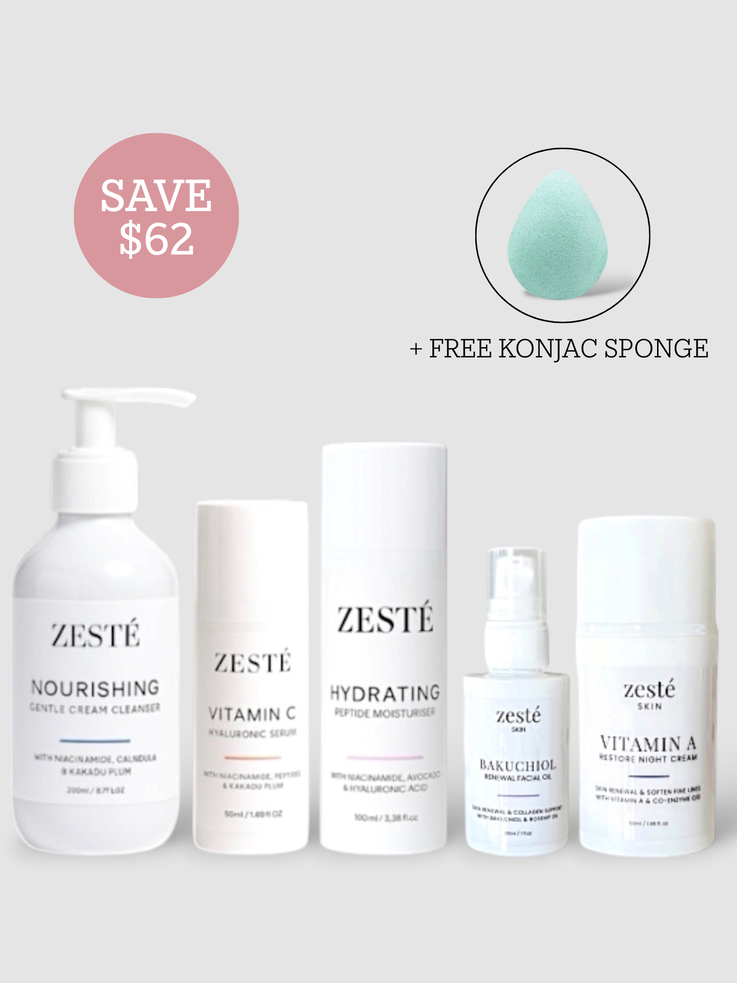 Ultimate Pro-Age Skincare Routine Bundle | 5-Piece Day & Night