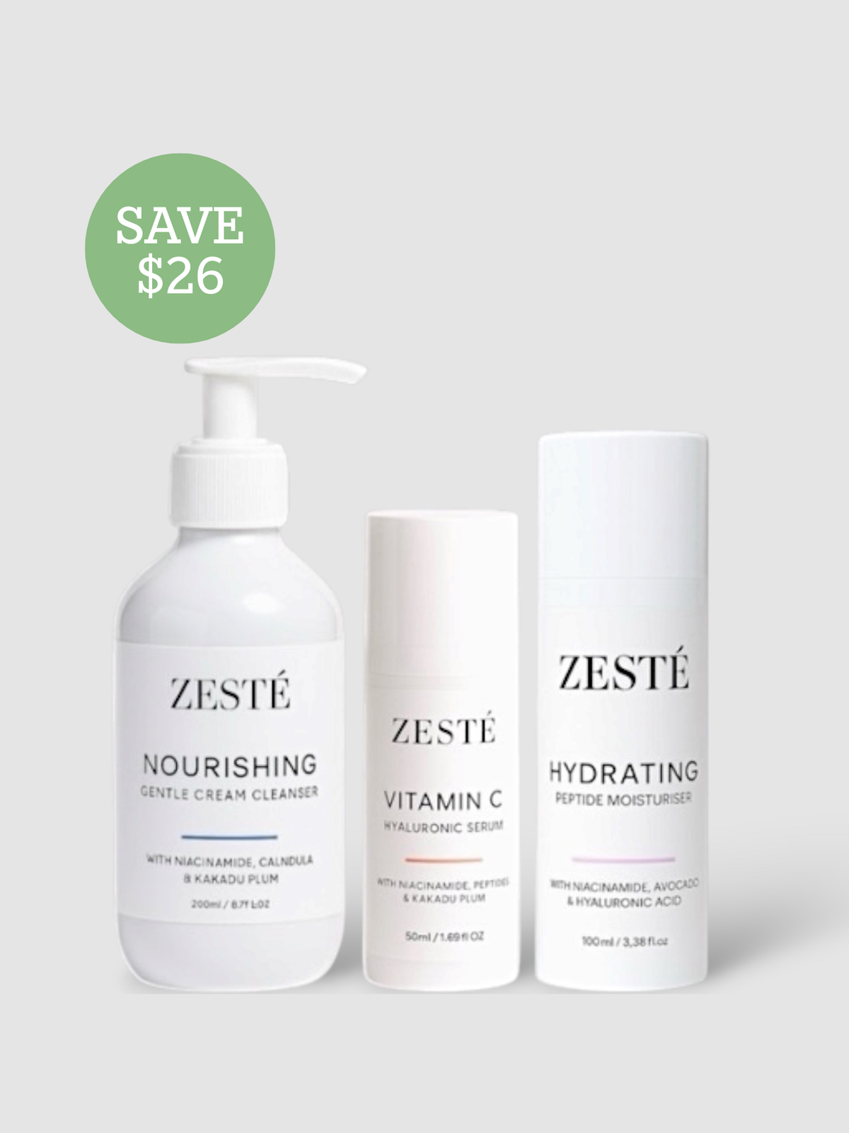 3-Step Skincare Bundle - Dry/Sensitive