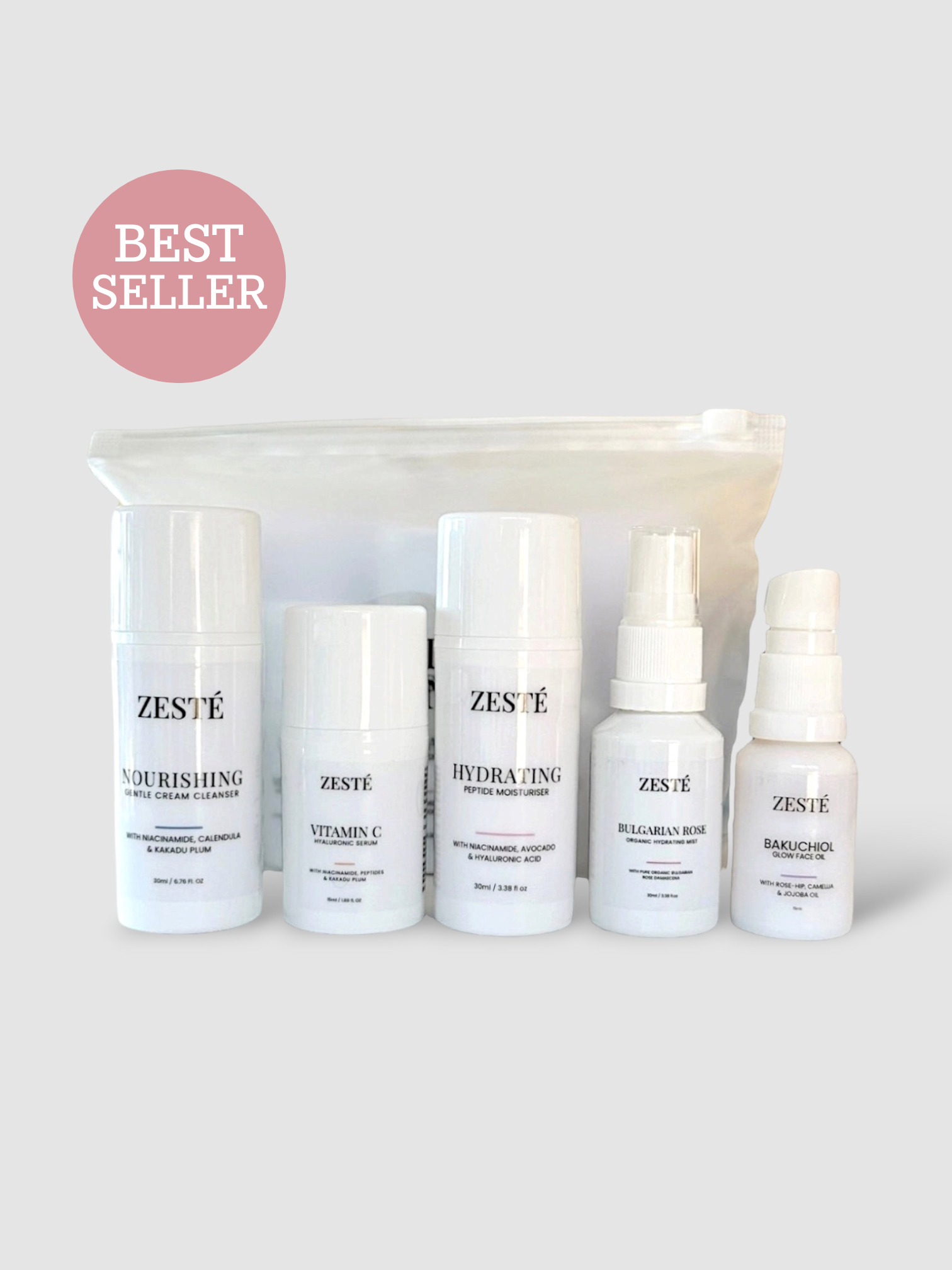 Travel Skincare Kits | Simple 5-step Ritual for on the go.