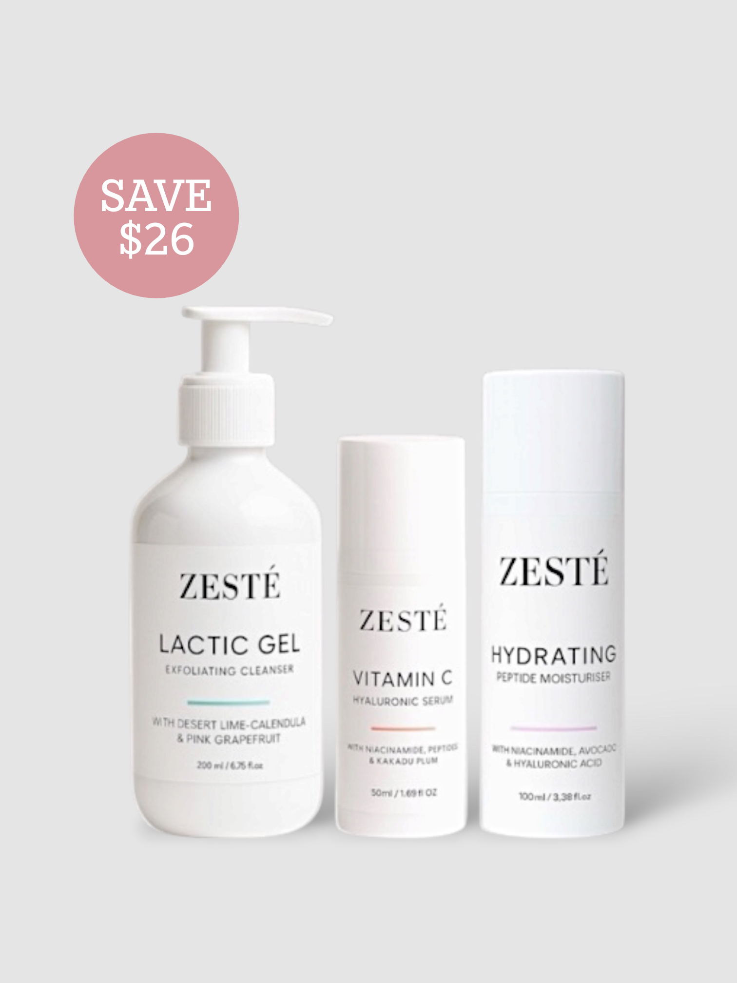 3-Step Skincare Bundle - Oily/Congested